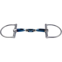 Produktbild von Trust Sweet Iron Dee Elliptical D-Ring Gebiss aus Edelstahl in Blau Größe 12