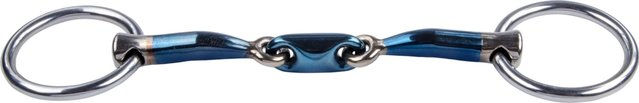 Trust Sweet Iron Gebiss mit Eisenarmem Ring und Elliptischem Bradoon 13,0 cm Blau – Bild 1 von 1