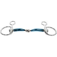 Produktbild von Trust Sweet Iron Jointed Gebiss für Pferde mit 2 Ringen in Blau