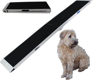 TrutzHolm Hunderampe klappbar aus Aluminium 183 cm mit 180 kg Traglast grau schwarz beschichtet – Bild 1 von 13