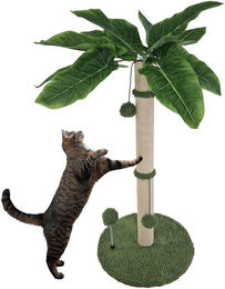 TRUTZHOLM Kratzbaum Palme für Katzen 85 cm Höhe mit Sisal und Frottee Design – Bild 1 von 9