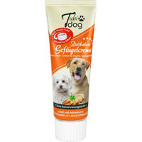 Produktbild von Tubidog Geflügelcreme Hundesnack Paste für Adult ohne Farb- und Aromastoffe 75 g