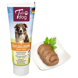 Tubidog Geflügelcreme Paste für Hunde getreidefrei und ohne Zucker 75 g – Bild 1 von 3