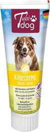 Produktbild von Tubidog Käsecreme mit Karotten und Kürbis für Hunde getreidefrei und ohne Zucker 6 x 75 g