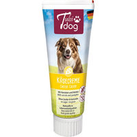 Produktbild von Tubidog Käsecreme mit Karotten und Kürbis für Hunde getreidefrei und ohne Zucker 6 x 75 g