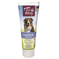 Produktbild von TubiDog Lachscreme Paste für Hunde mit Monoprotein ohne Zucker 75g - 6 x 75 g
