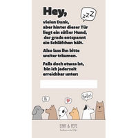 Produktbild von Türschild Wau-Hotel Emmy & Pepe