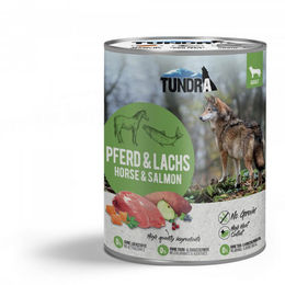 Produktbild von Tundra Hunde-Nassfutter Pferd und Lachs getreidefrei und glutenfrei 800 g - 6 x 800 g