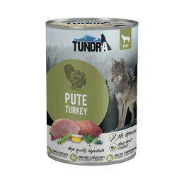Produktbild von Tundra Hundefutter Pute Mini 12x400g