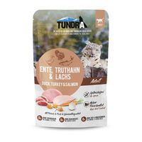 Produktbild von Tundra Katzen Nassfutter Adult Ente Truthahn und Lachs mit hohem Fleischanteil 16x85g