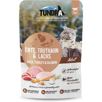 Produktbild von Tundra Katzen Nassfutter Pouch mit Ente, Truthahn & Lachs für adulte Katzen 16x85g mit hohem Fleischanteil - 16 x 85 g