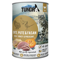 Produktbild von Tundra Katzenfutter Adult Ente Pute Fasan mit hohem Fleischanteil 6x400g
