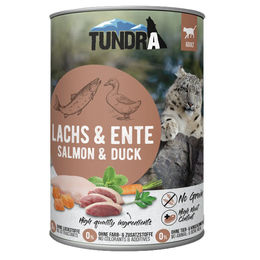 Produktbild von Tundra Katzenfutter Adult Lachs und Ente mit hohem Fleischanteil 6x400g