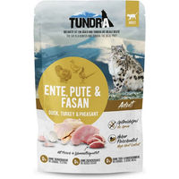 Produktbild von Tundra Katzenfutter Adult Pouch mit Ente Pute und Fasan hoher Fleischanteil 16x85g - 16 x 85 g