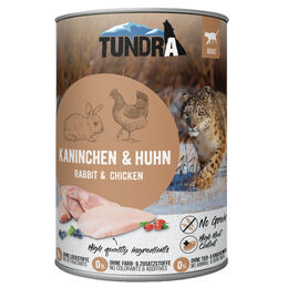 Produktbild von Tundra Katzenfutter Kaninchen & Huhn Adult mit hohem Fleischanteil 6x400g