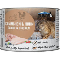 Produktbild von Tundra Katzenfutter Kaninchen & Huhn mit hohem Fleischanteil für adulte Katzen 6x200g - 6 x 200 g
