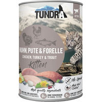 Produktbild von Tundra Katzenfutter Kitten Huhn Pute und Forelle mit hohem Fleischanteil 6x400g - 6 x 400 g