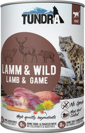 Produktbild von Tundra Katzenfutter Lamm & Wild für erwachsene Katzen mit hohem Fleischanteil 6x400g - 6 x 400 g