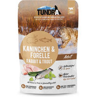 Produktbild von Tundra Katzenfutter Pouch Kaninchen und Forelle Adult 16x85g mit hohem Fleischanteil - 16 x 85 g