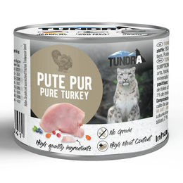 Tundra Katzenfutter Pute Pur Getreidefrei Monoprotein mit hohem Fleischanteil 6 x 200 g - 6 x 200 g – Bild 1 von 3