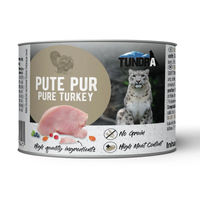 Produktbild von Tundra Katzenfutter Pute pur Monoprotein mit hohem Fleischanteil für erwachsene Katzen 6x200g