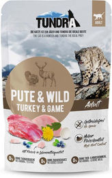 Produktbild von Tundra Katzenfutter Pute und Wild Adult Pouch mit hohem Fleischanteil 16x85g - 16 x 85 g
