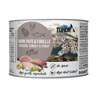 Produktbild von Tundra Kitten Nassfutter Huhn Pute und Forelle mit hohem Fleischanteil 6x200g