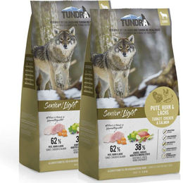 Produktbild von Tundra Senior Light Getreidefreies Hundefutter zur Gewichtsreduktion 2 x 11,34 kg