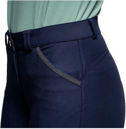Produktbild von Tupila Reithose Mid Grip für Mädchen Flags&Cup Blau aus Nylon