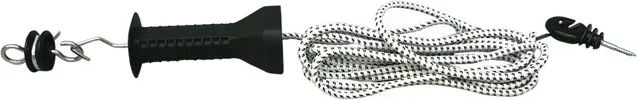 Produktbild von Türenset Horizont mit Gummiseil in Silber und Schwarz