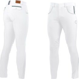 Produktbild von Turnierreithose Flags&Cup für Herren aus Baumwolle Weiß Größe 42