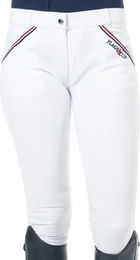 Produktbild von Turnierreithose Mid Grip Flags&Cup France Limited Edition für Damen aus Baumwolle bunt weiß Größe 34