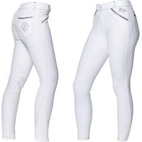 Produktbild von Turnierreithose Privilège Equitation Antibes für Damen in Weiß und Silber aus Baumwolle Größe 34