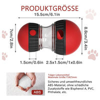 Produktbild von TUWENA Intelligenzspielzeug für Hunde mit Slow Feeder aus Kunststoff in Rot