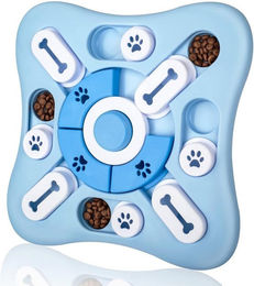 TUWENA Intelligenzspielzeug Hundepuzzle Blau aus Kunststoff für erwachsene Hunde – Bild 1 von 5