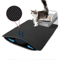 Produktbild von TUWENA Katzentoilette Matte mit Waben-Design aus Kunststoff, wasserdicht und rutschfest, für Katzen