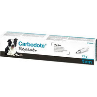 Produktbild von TVM Carbodote Repeat Doppelpack 2 x 60 ml Ergänzungsfuttermittel für Hunde, Katzen und exotische Tiere zur Unterstützung der Magen-Darm-Funktion und Toxinbindung - 60 ml