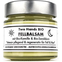 Produktbild von Two Hands BIO FellBalsam mit Bio-Rizinusöl und Bio-Sanddorn vegane Fellpflege für Hund Katze Pferd und Kleintiere 120 ml