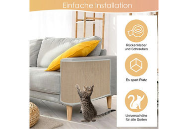 TWSOUL Kratzmatte für Katzen aus natürlichem Bambus 2er-Set 60x40cm - 2 x 60 cm – Bild 1 von 4