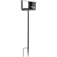 Produktbild von TWSOUL Vogelhaus 3-in-1 Vogelfutterstation aus Metall mit Ständer in Schwarz 150cm