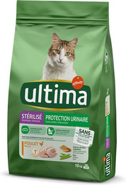 Produktbild von Ultima Cat Sterilized Urinary Huhn - 2 x 10 kg