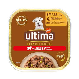 Produktbild von Ultima Fit & Delicious Paté Mini Hund Rind - 22 x 150 g