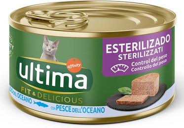 Produktbild von Ultima Fit & Delicious Sterilized Katze Meeresfisch - 24 x 85 g