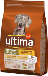 Produktbild von Ultima Medium / Maxi Adult Huhn & Reis - 2 x 3 kg