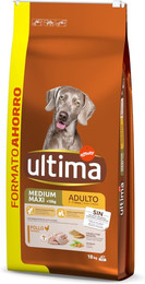 Produktbild von Ultima Medium / Maxi Adult Huhn & Reis - 18 kg