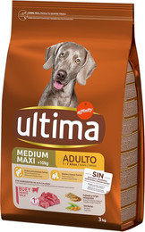 Produktbild von Ultima Medium / Maxi Adult Rind - 3 kg