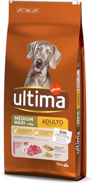 Produktbild von Ultima Medium / Maxi Adult Rind - 2 x 12 kg