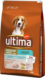 Produktbild von Ultima Medium / Maxi Light Adult Huhn - 2 x 7 kg