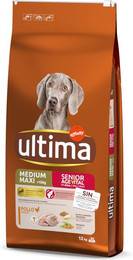 Produktbild von Ultima Medium / Maxi Senior Huhn - 12 kg