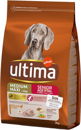 Produktbild von Ultima Medium / Maxi Senior Huhn - 2 x 3 kg